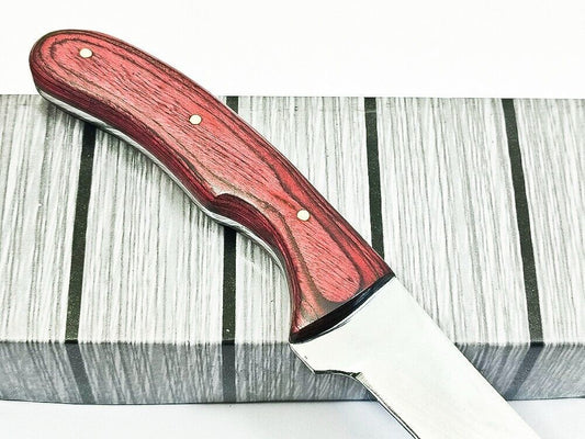Handmade D2 Steel Best Fillet Knife Custom Fillet Knife Full Tang With Pakka Wood Handle