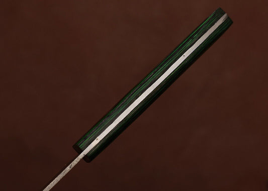 Premium Handmade Damascus Steel Chef Fillet Knife with Pakka Wood Handle & Leather Sheath