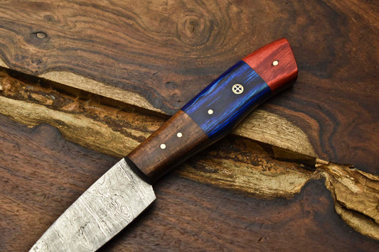 8" Handmade Damascus Steel Kitchen Chef Knife | Full Tang Professional Blade