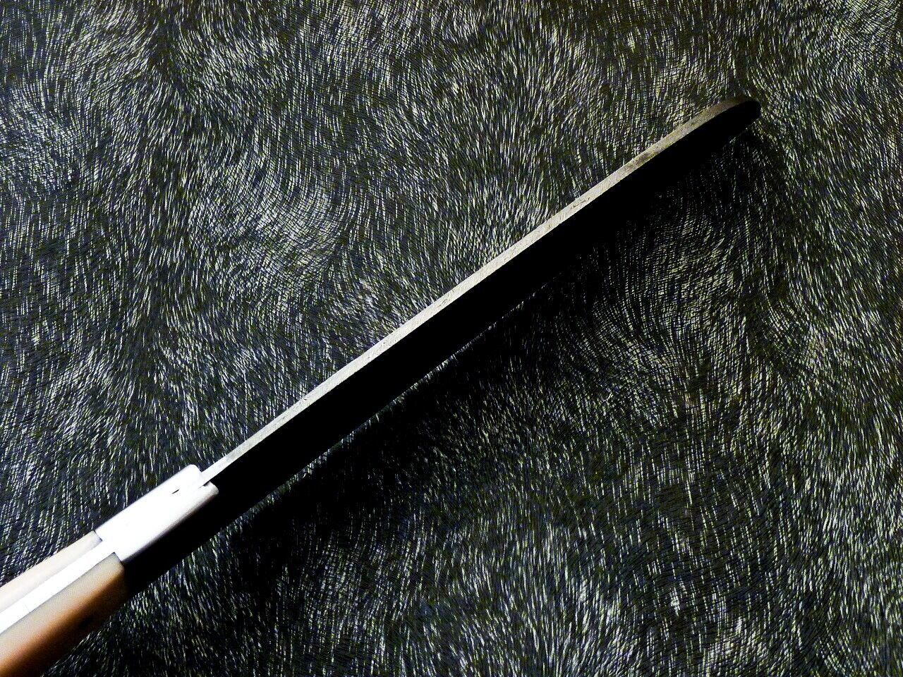 11" Custom Hand Forged Damascus Steel Chef Knife Kitchen Knife with Camel Bone & Bull Horn Handle