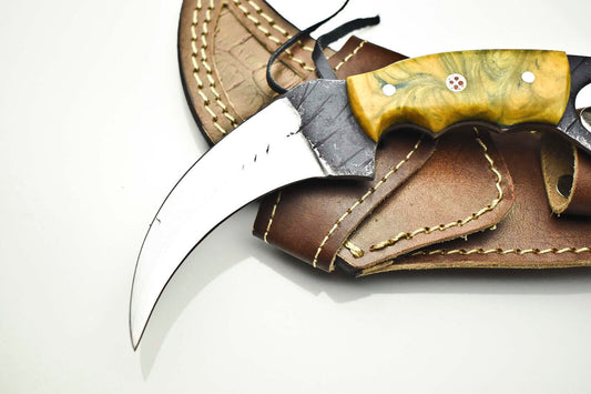 Best Karambit 8.0" Handmade High Carbon Steel Blade Karambit With Resin Handle