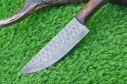 HAND FORGED DAMASCUS STEEL BLADE KITCHEN CHEF KNIFE