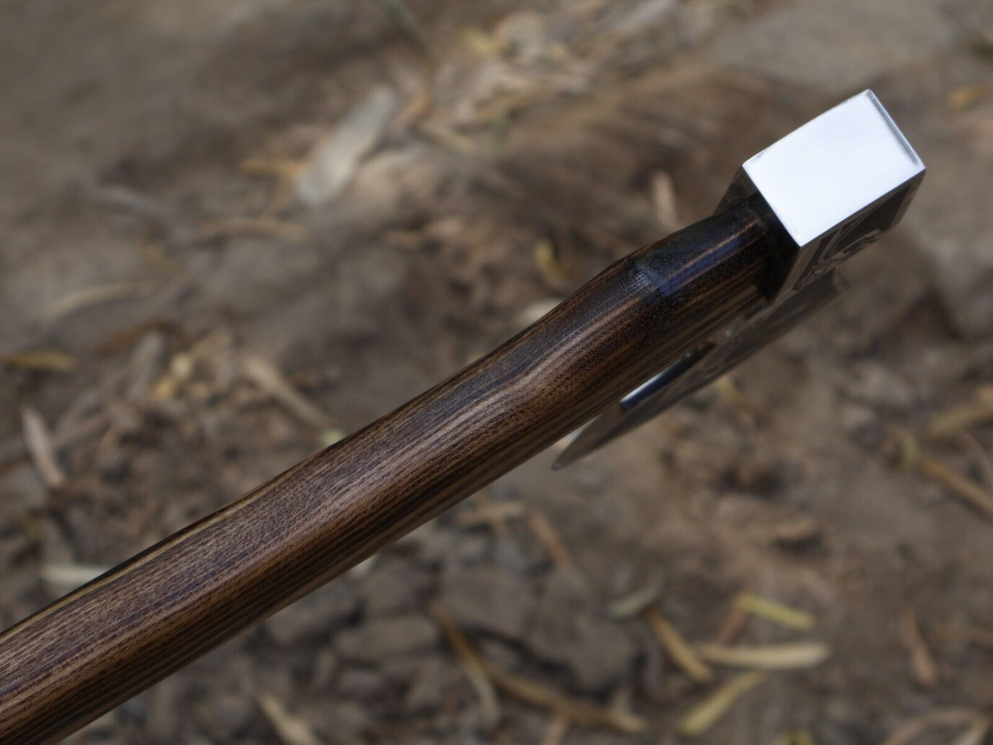 Handmade Viking Axe with Ash Wood Handle and Carbon Steel Blade Tomahawk with Leather Sheath