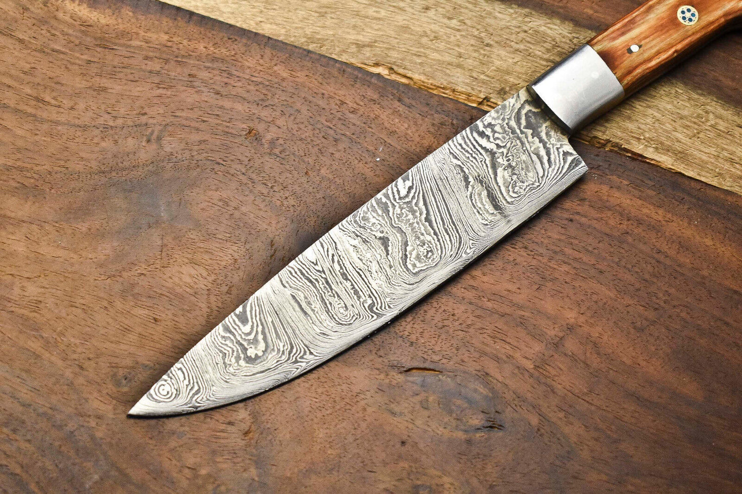 Custom Handmade Damascus Steel Full Tang Chef Chopper Knife – 384 Layers