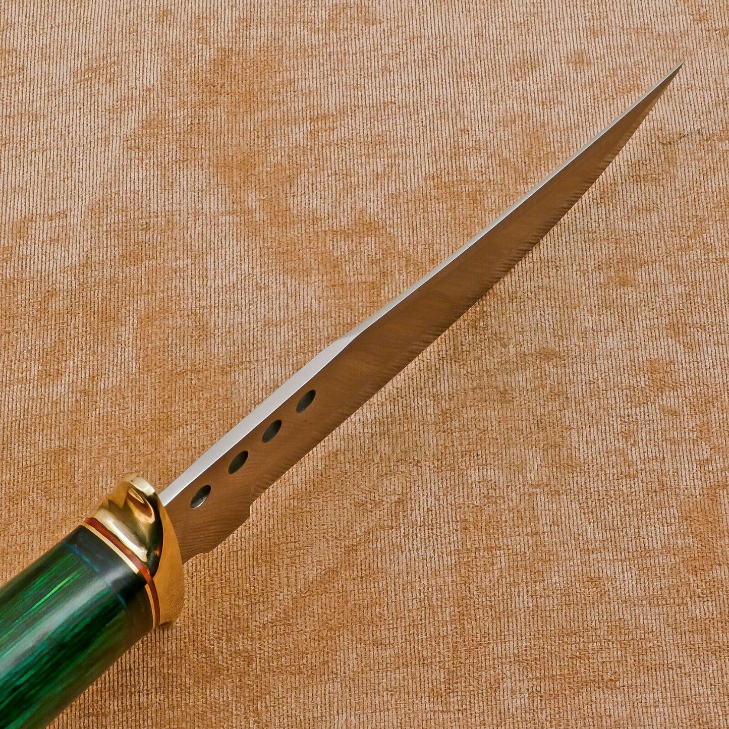 Custom Handmade D2 Drop Point Full Tang Bowie Hunting Knife – Fixed Blade & Pakka Wood Handle