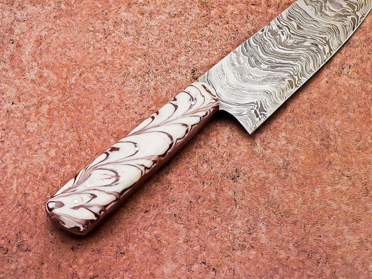 13" Chef Knife Damascus Blade Kitchen Knife Resin Handle