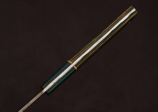 Custom Handmade Damascus Steel Outdoor Kitchen Chef Knife With Pakka Wood Handle