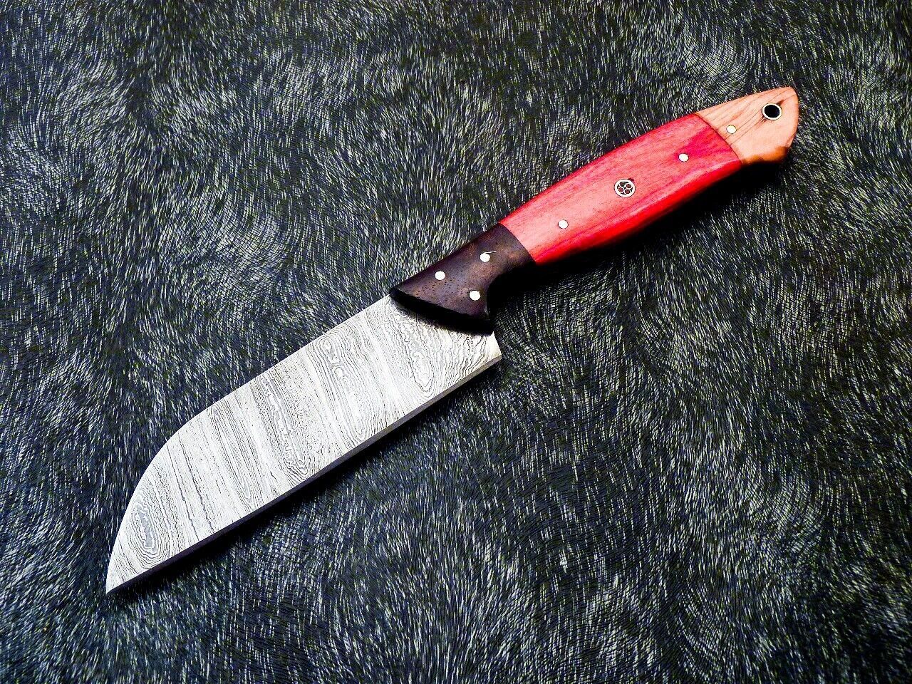 10" Professional Handmade Damascus Chef Knife – Camel Bone Handle