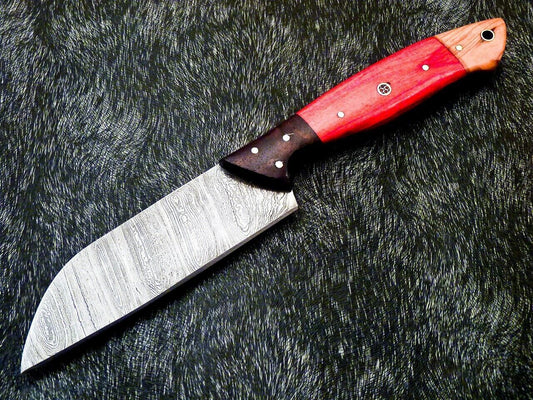 10" Professional Handmade Damascus Chef Knife – Camel Bone Handle