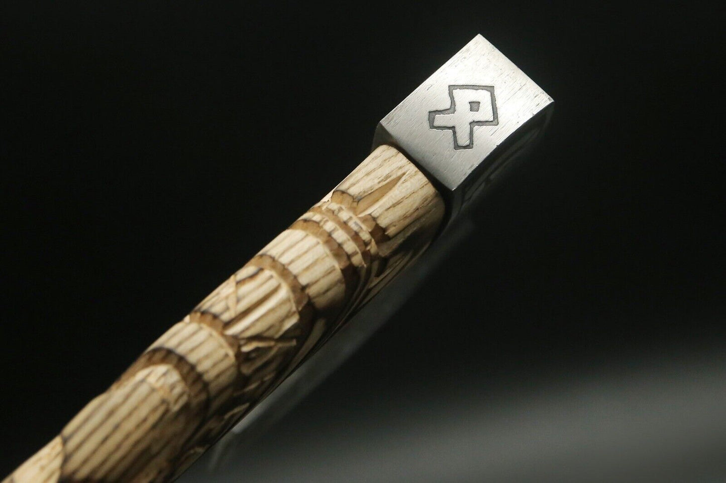 Viking Axe Handmade Carbon Steel Bearded Camping Hatchet with Ash Wood Handle 19 Inch