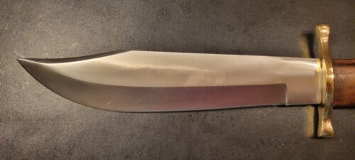 Custom 12-Inch Handmade D2 Steel Clip Point Bowie Hunting & Camping Knife