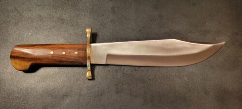 Custom 12-Inch Handmade D2 Steel Clip Point Bowie Hunting & Camping Knife