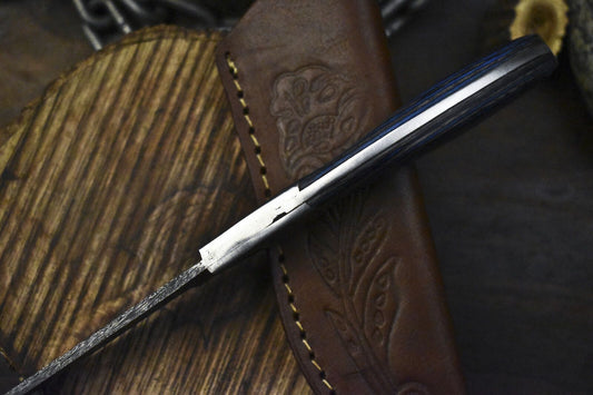 Custom Twist ATS-34 Steel Skinner Knife with Hard Wood Handle – 10" Handmade Hunting Knife