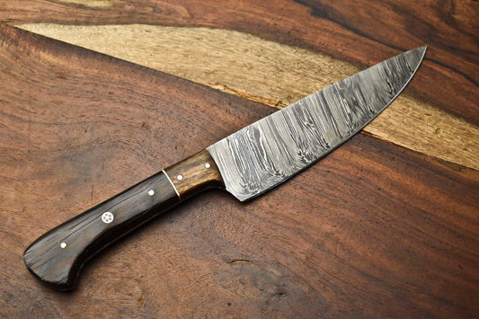 Premium Handmade Damascus Steel Chef Knife – Full Tang Kitchen Knife