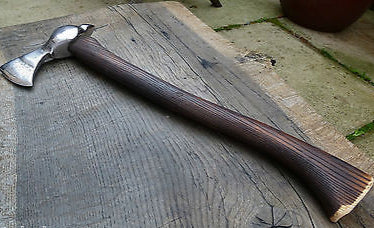 Custom Viking War Spike Axe | Zombie Killer with Leather Sheath