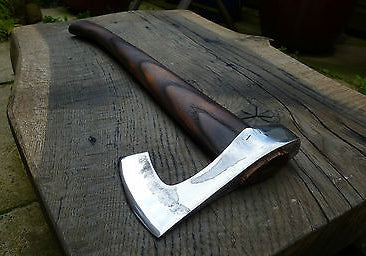Custom Viking Styled Axe | Hand-Forged with Ash Handle & Leather Sheath