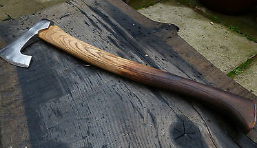 Custom Viking Styled Battle Axe | Hand-Forged with Leather Sheath