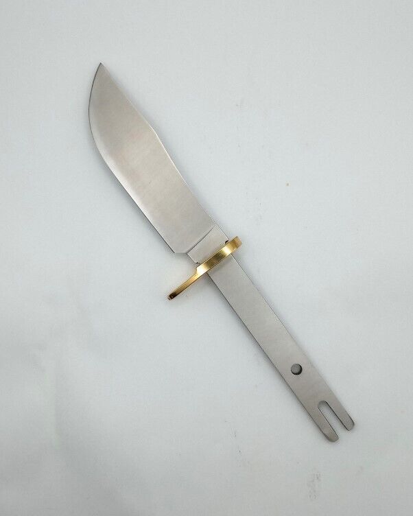 7.5" Hidden Tang Skinner Knife – 9CR14 Stainless Steel Blade for Custom Handles