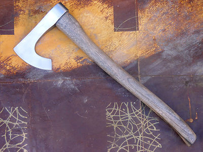 Custom Hand Forged Viking Short Bearded Axe 5160 Steel – Functional & Collectible