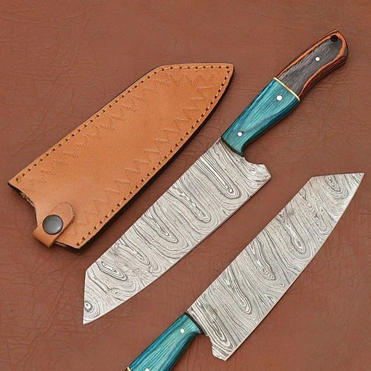 Custom Handmade Damascus Steel Kitchen Knife | Chef Knife