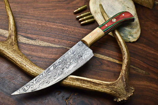 Custom Handmade Full Tang Damascus Steel Chef Knife – Professional Kitchen Blade