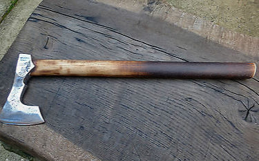 Custom Viking Inspired Hand Axe | Hand-Forged with Leather Sheath