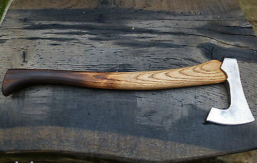 Custom Viking Styled Battle Axe | Hand-Forged with Leather Sheath
