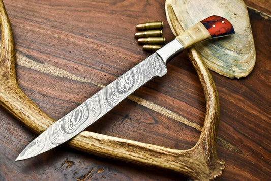 Hand Made Damascus Steel Blade Chef Kitchen Full Tang Knife | Premium Handmade