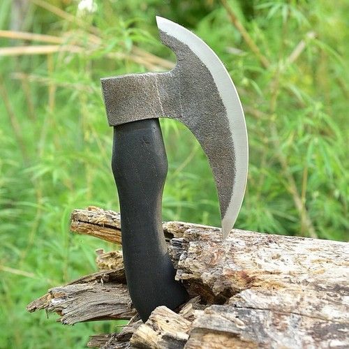 Vintage Forged Cutter Axe – Camping Bearded Viking Throwing Axe