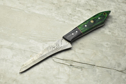 10.0" Handmade Custom Damascus Chef Knife Rare Damascus Steel Chef Knife with Wood Handle