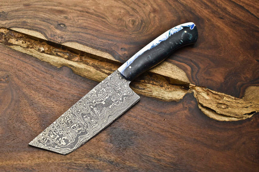 10.0" Handmade Damascus Steel Blade Kitchen Chef Full Tang Knife – Artisan Forged