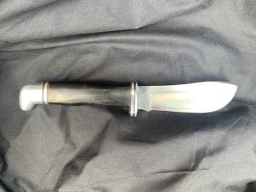 103 Stainless Steel Fixed Skinner Knife with Leather Sheath – Vintage