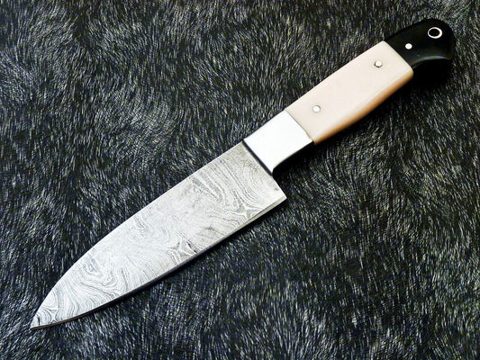 10" Custom Hand Forged Damascus Steel Chef Knife Kitchen Knife