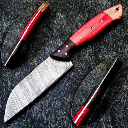 10" Professional Handmade Damascus Chef Knife – Camel Bone Handle