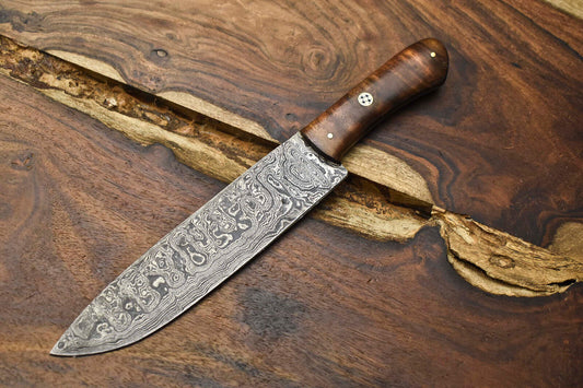 11.0" Handmade Damascus Steel Blade Kitchen Chef Full Tang Knife