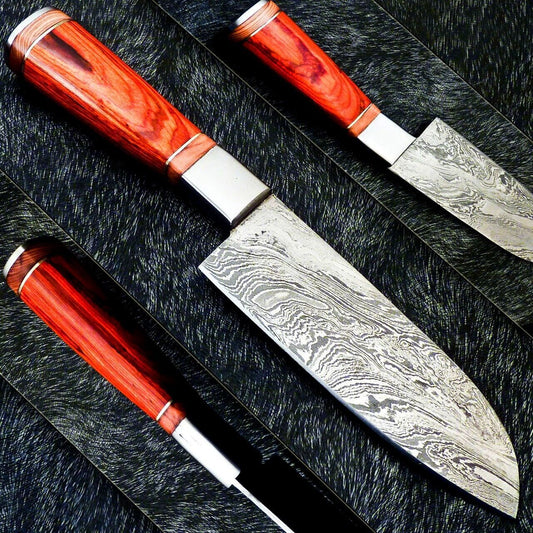 11" CUSTOM HAND FORGED DAMASCUS STEEL CHEF KNIFE KITCHEN KNIFE CHEF KNIFE