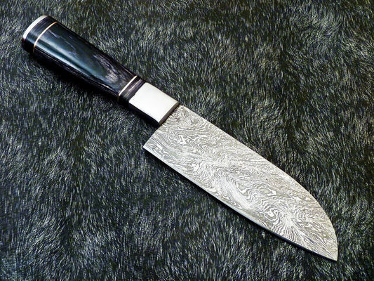 11" Hand Forged Damascus Steel Chef Knife Kitchen Knife with Hardwood Handle