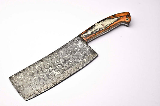 11" Handmade Damascus Blade Full Tang Chopper Chef Knife