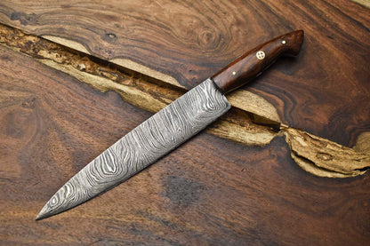 11" Handmade Damascus Steel Kitchen Chef Knife | Full Tang Professional Blade