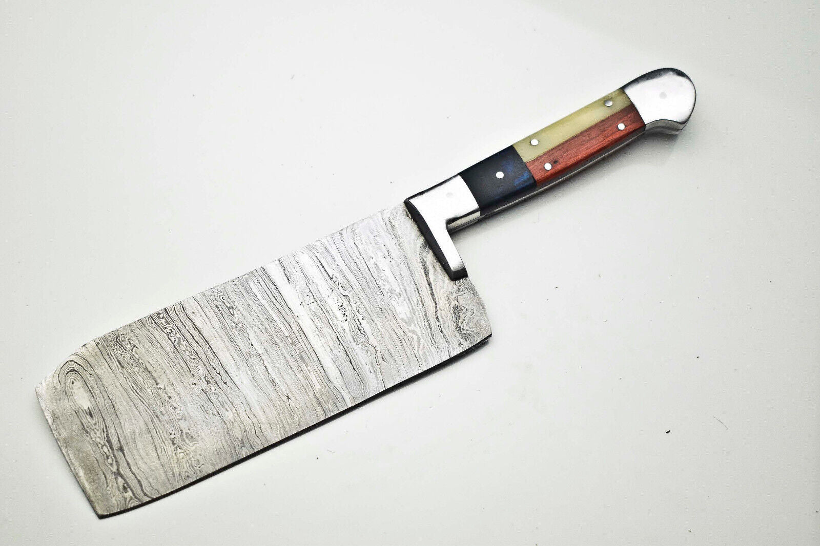 12.0" Custom Handmade Damascus Steel Chef Chopper Knife | Full Tang Kitchen Knife

