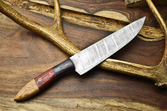 12.0" Handmade Damascus Steel Blade Kitchen Chef 