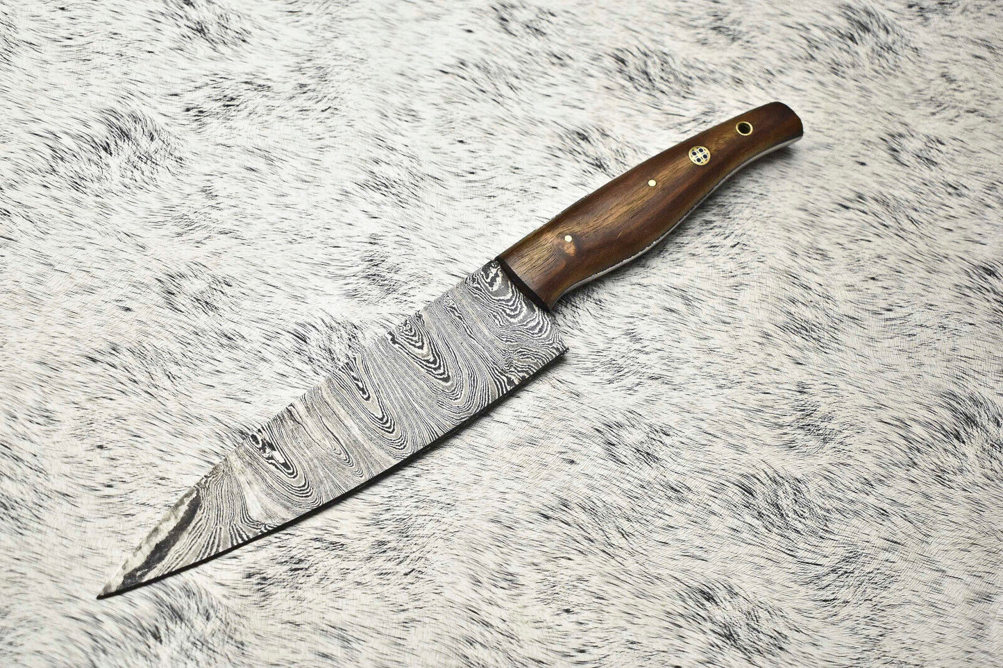 12.0" Handmade Damascus Steel Blade Kitchen Full Tang Chef Knife