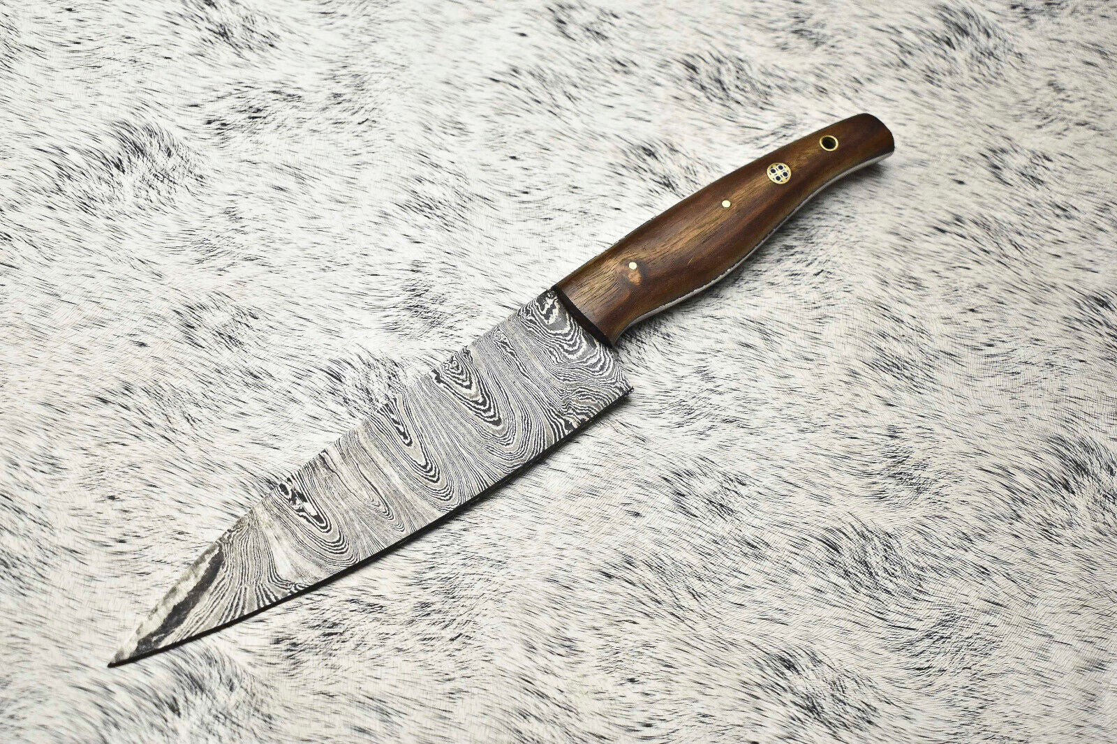 12.0" Handmade Damascus Steel Blade Kitchen Full Tang Chef Knife