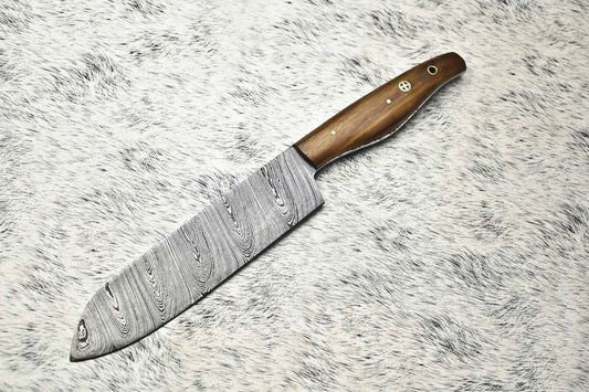 12.0" Handmade Damascus Steel Blade Kitchen Full Tang Chef Knife – Razor Sharp