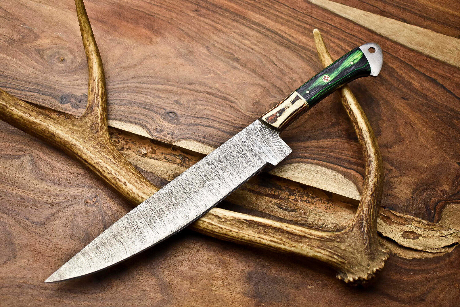 12.0" Handmade Damascus Steel Full Tang Chef Knife – Professional Kitchen Blade