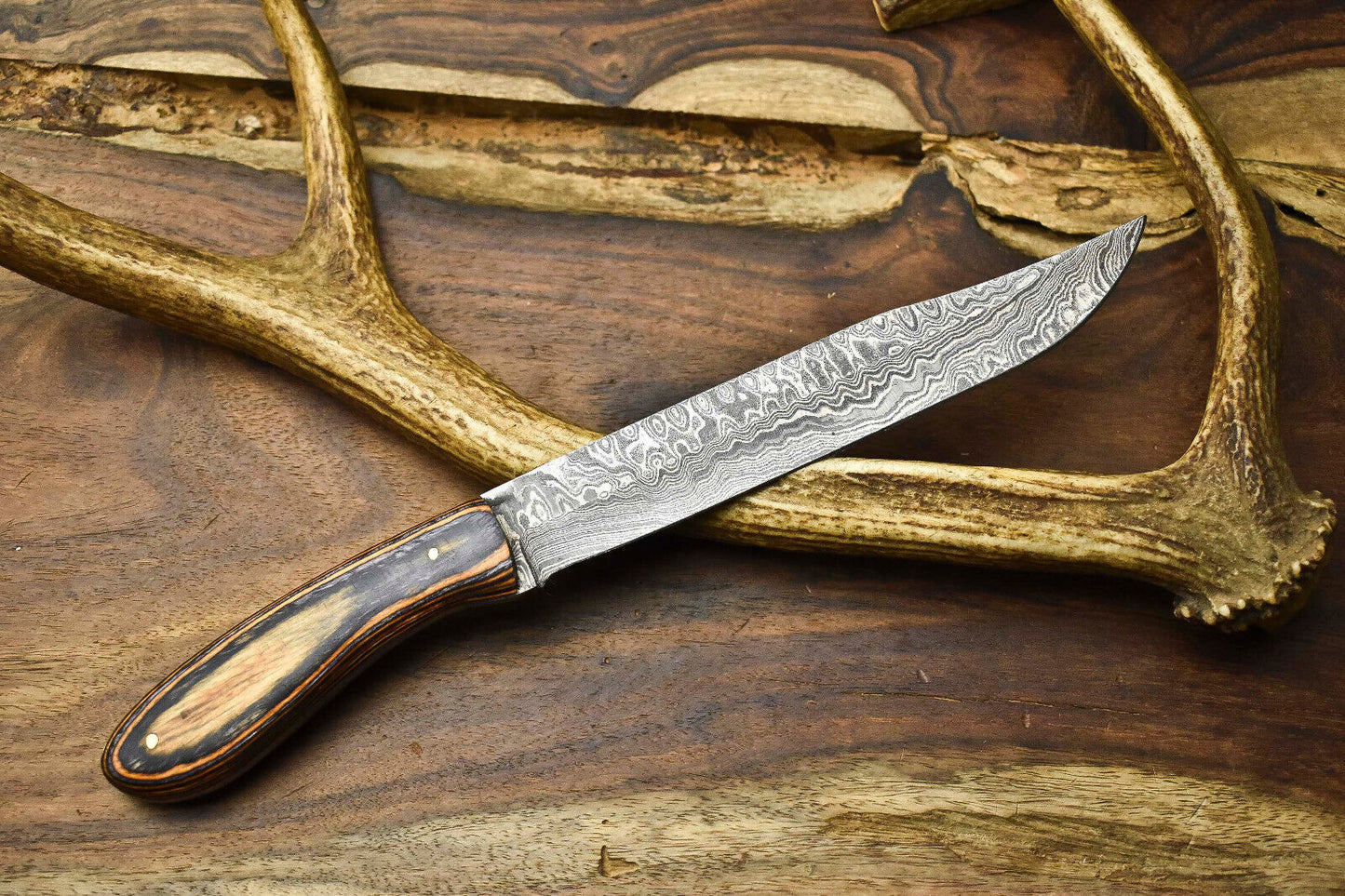 12" Handmade Damascus Steel Blade Kitchen Chef Full Tang Knive