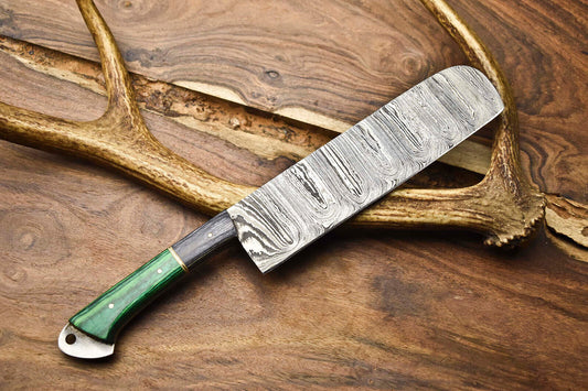 12" Handmade Damascus Steel Full Tang Chef Knife – Professional Kitchen knife