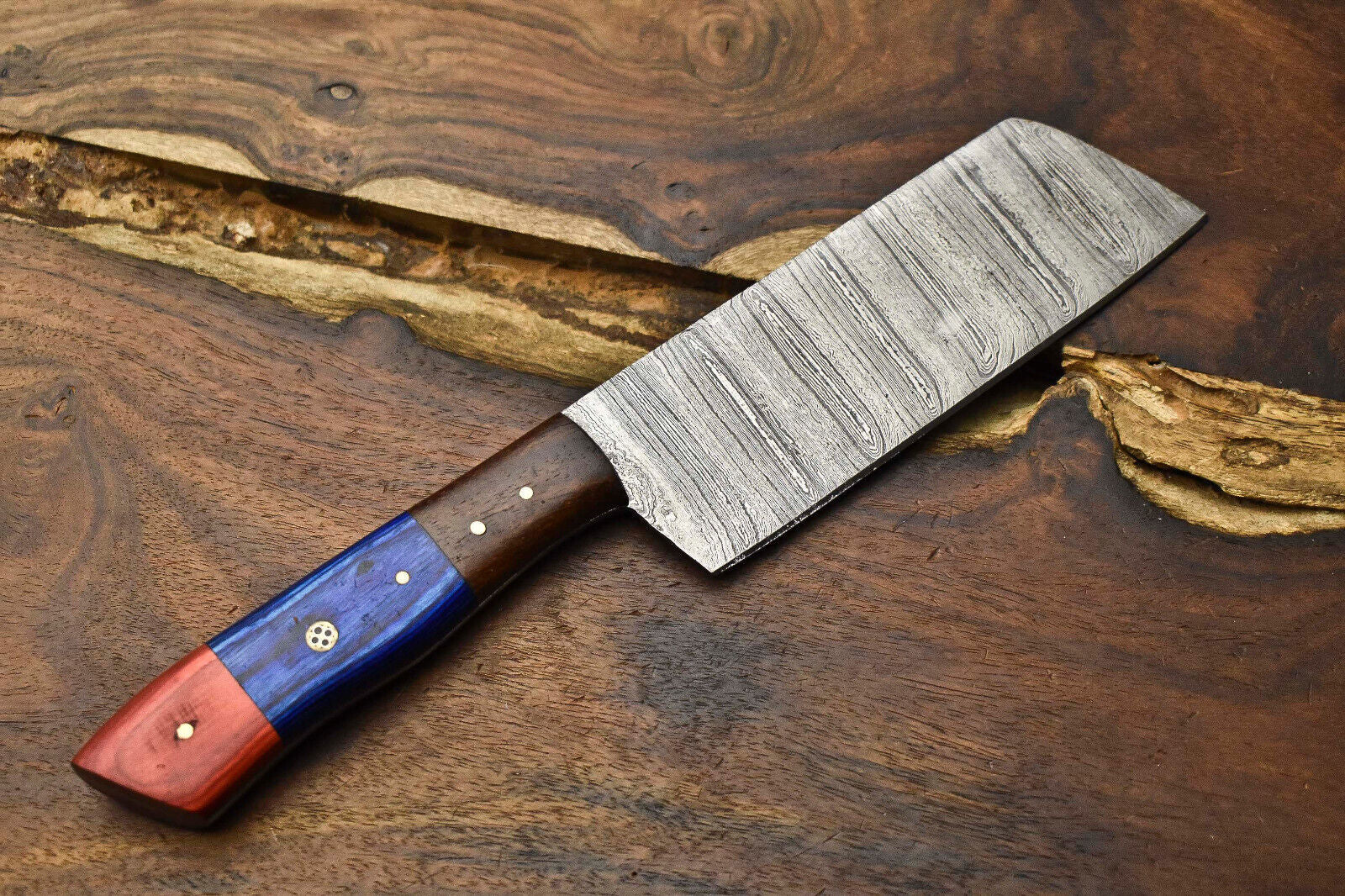 12" Handmade Damascus Steel Kitchen Chef Knife | Full Tang Blade