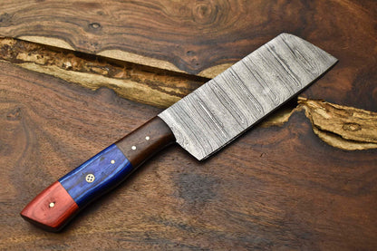 12" Handmade Damascus Steel Kitchen Chef Knife | Full Tang Blade