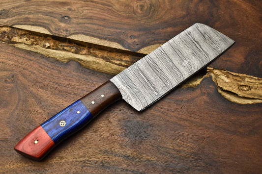 12" Handmade Damascus Steel Kitchen Chef Knife | Full Tang Blade